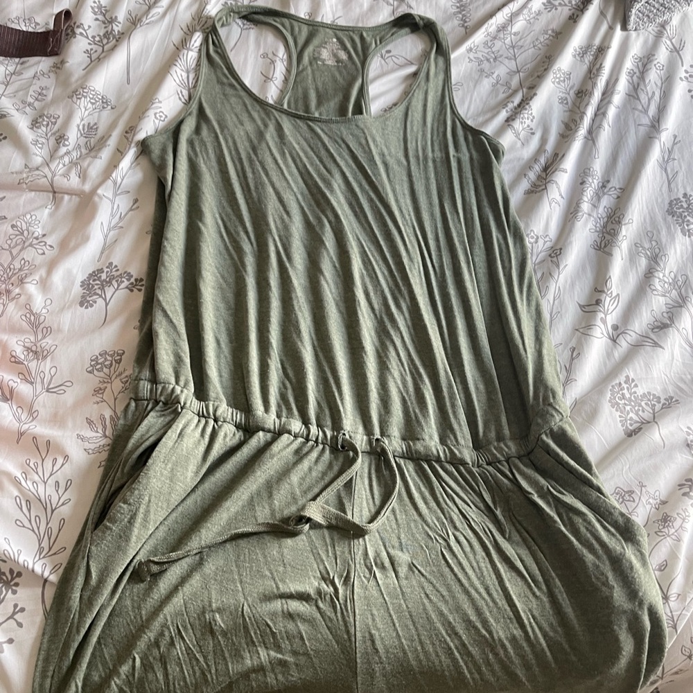 Green long romper